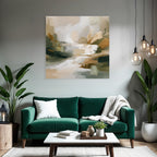 Abstract Painting Earthy Tones Impressionistic Art
