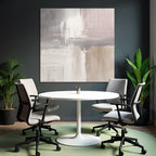 Abstract Painting Soft Neutral Colors Textured Blend