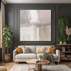 Abstract Painting Soft Neutral Colors Textured Blend