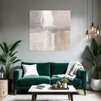 Abstract Painting Soft Neutral Colors Textured Blend