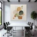 Abstract Watercolor Shapes Earthy Tones Design Decorative Aesthetic