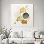 Abstract Watercolor Shapes Earthy Tones Design Decorative Aesthetic