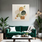 Abstract Watercolor Shapes Earthy Tones Design Decorative Aesthetic
