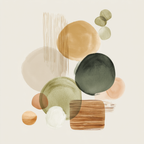 Abstract Watercolor Shapes Earthy Tones Design Decorative Aesthetic | Japandi | Einrichtungsstile
