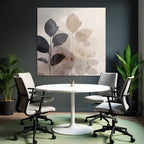 Abstract Watercolor Plants Muted Colors