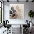 Abstract Watercolor Plants Muted Colors
