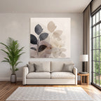 Abstract Watercolor Plants Muted Colors