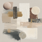 Abstrakte Kunst Texturen Formen Neutrale Farben Hintergrund | Japandi | Einrichtungsstile
