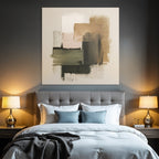 Abstract painting Geometric shapes Neutral colors
