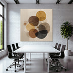 Abstract design Intersecting shapes Earth tones