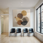 Abstract design Intersecting shapes Earth tones