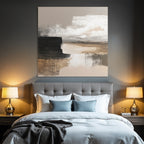 Abstract painting neutral tones