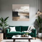 Abstract painting neutral tones