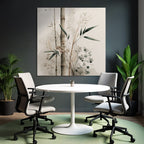 Artistic Bamboo Watercolor Decorative Plants Image