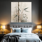 Artistic Bamboo Watercolor Decorative Plants Image