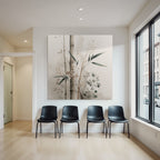 Artistic Bamboo Watercolor Decorative Plants Image