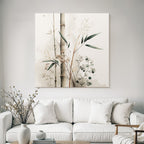 Artistic Bamboo Watercolor Decorative Plants Image