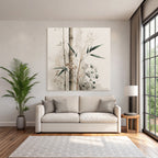 Artistic Bamboo Watercolor Decorative Plants Image