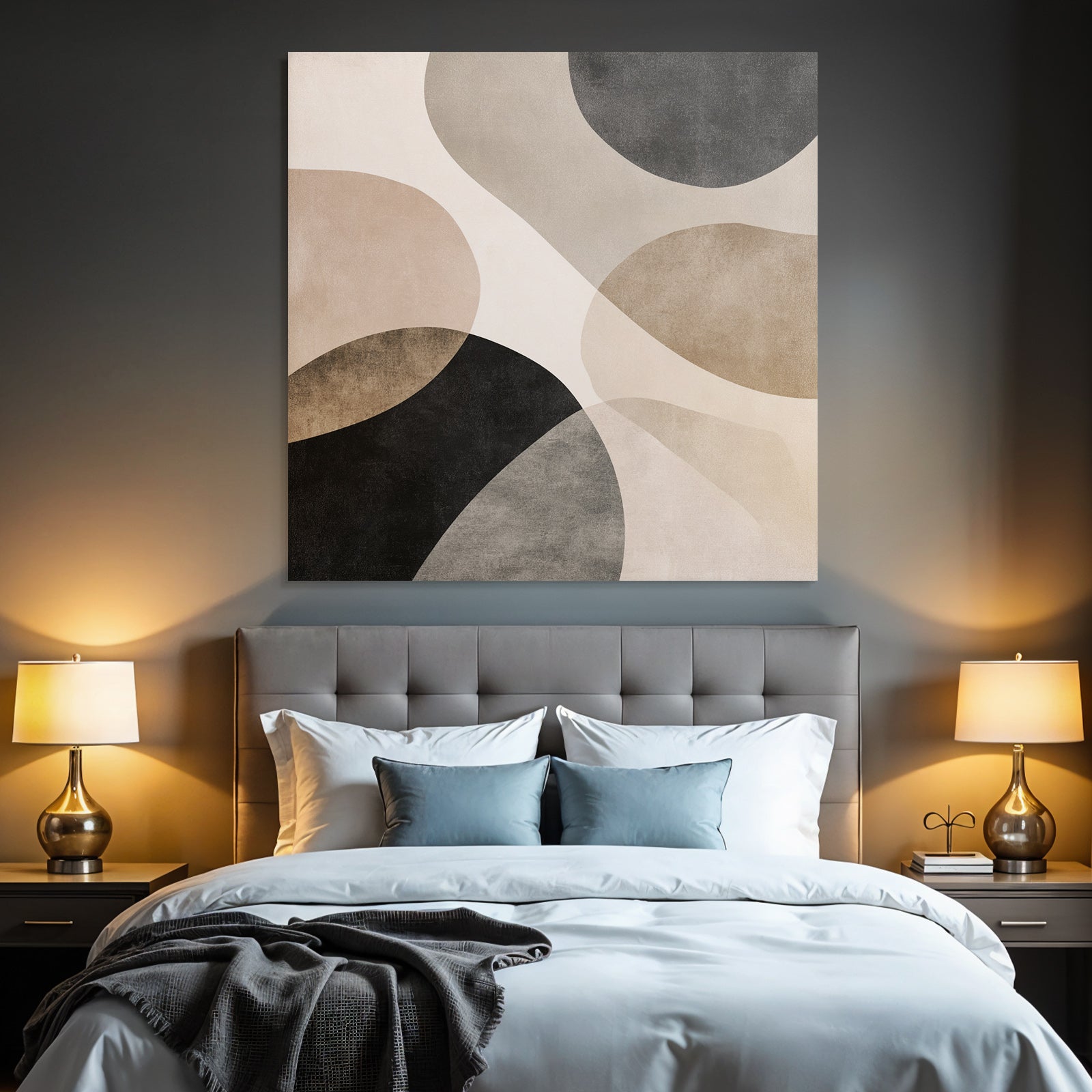 Braun Schwa Rabstrakte Kunst Kreisz