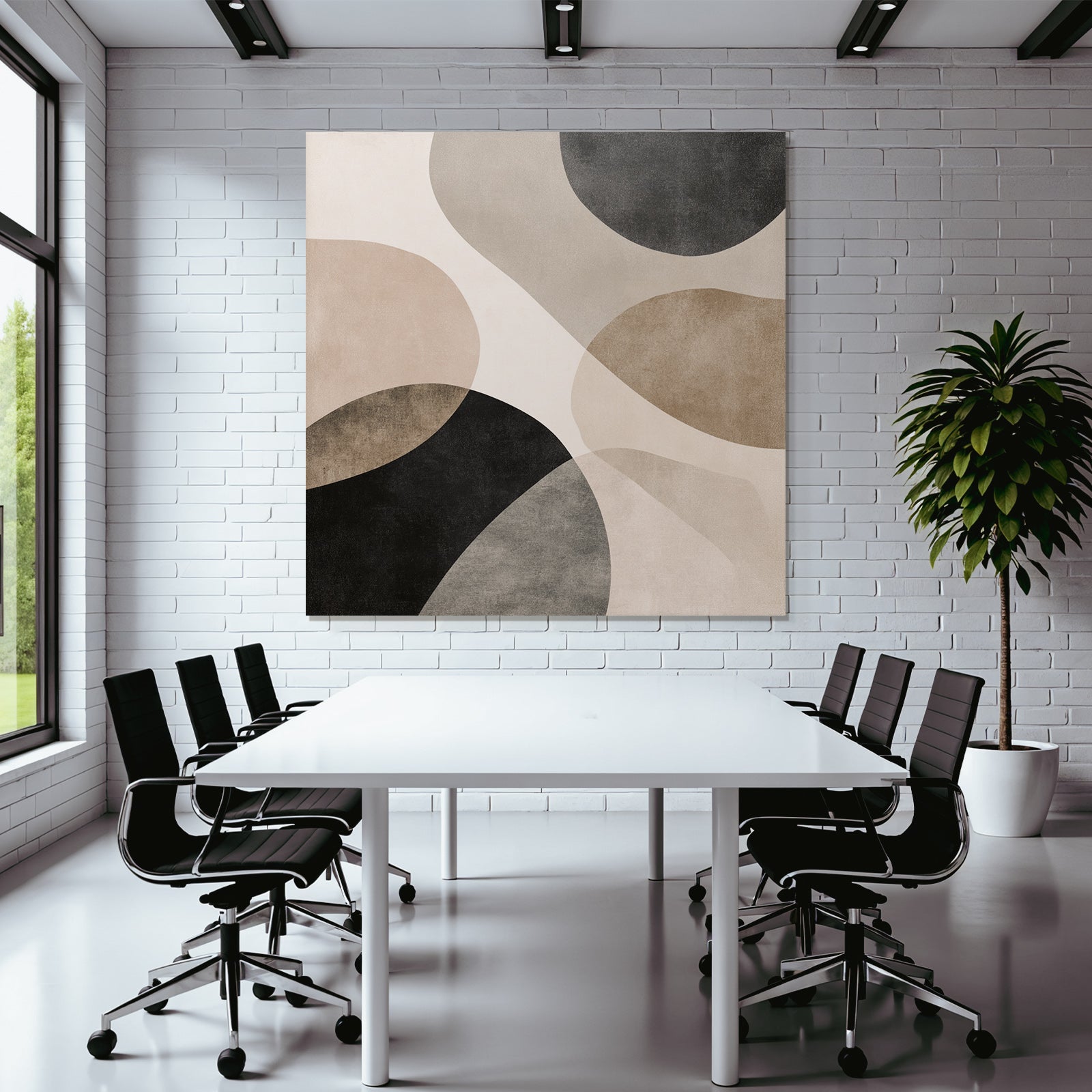 Braun Schwa Rabstrakte Kunst Kreisz