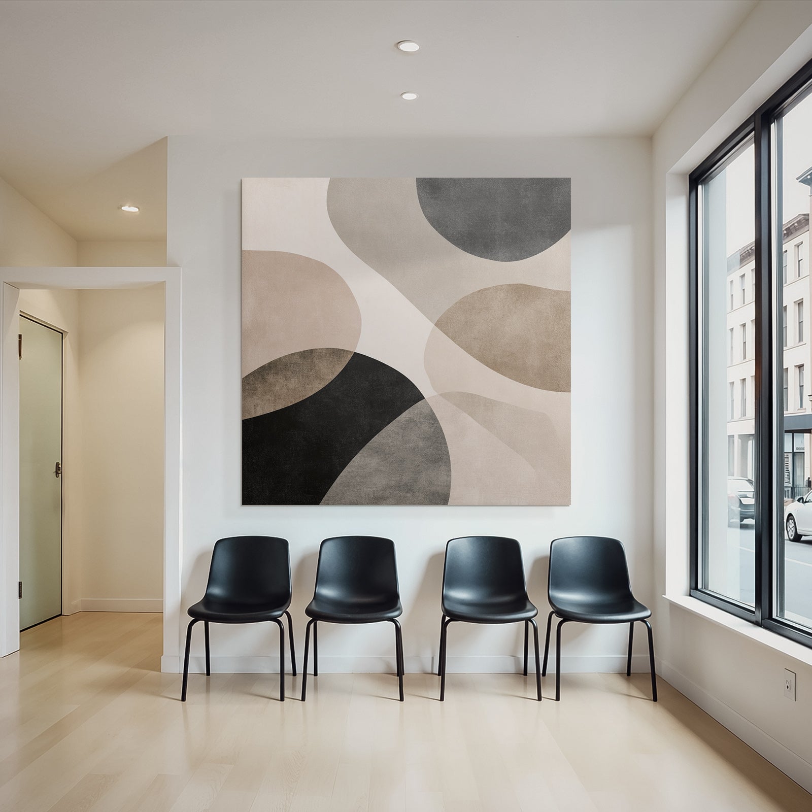 Braun Schwa Rabstrakte Kunst Kreisz