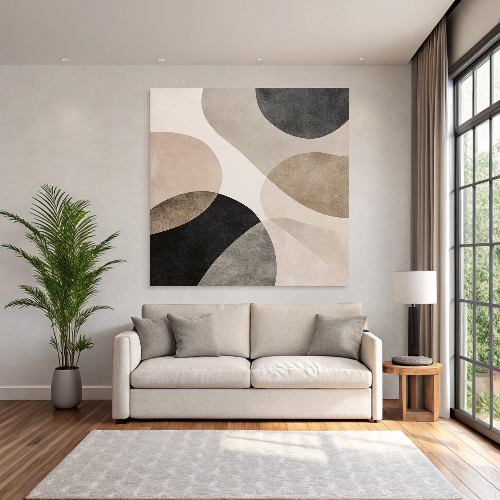 Braun Schwa Rabstrakte Kunst Kreisz