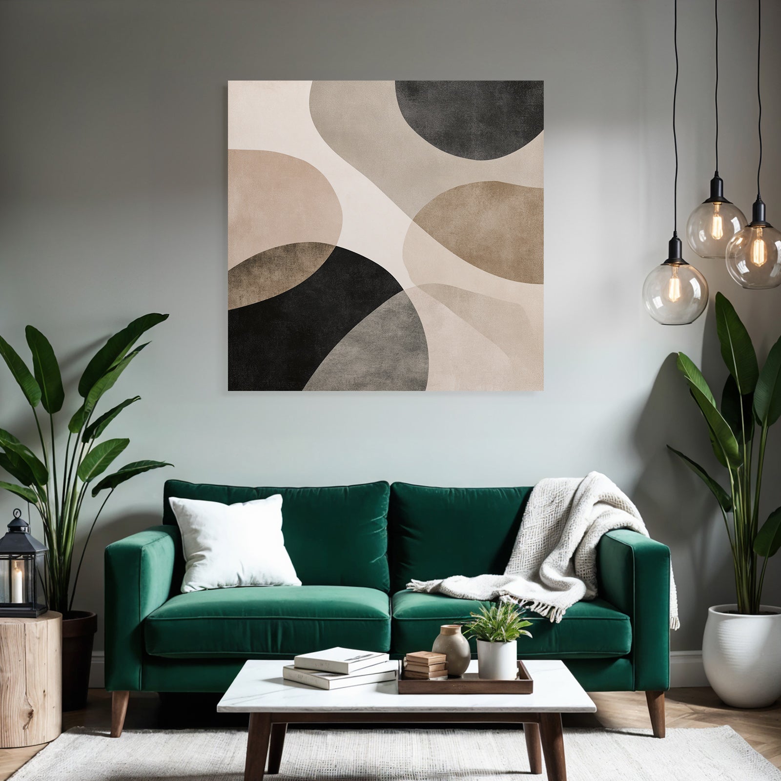 Braun Schwa Rabstrakte Kunst Kreisz