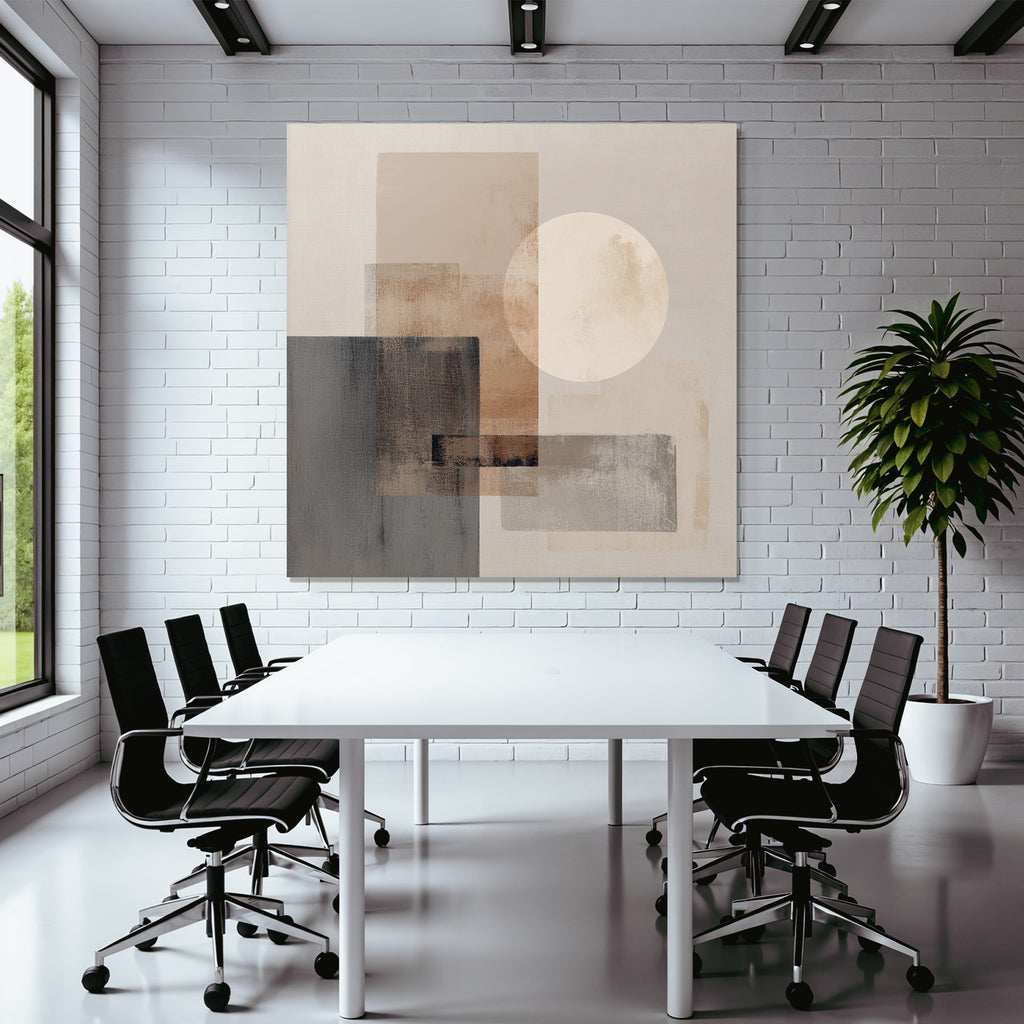 Geometrische Formen Kreis Abstrakt Erdtoene