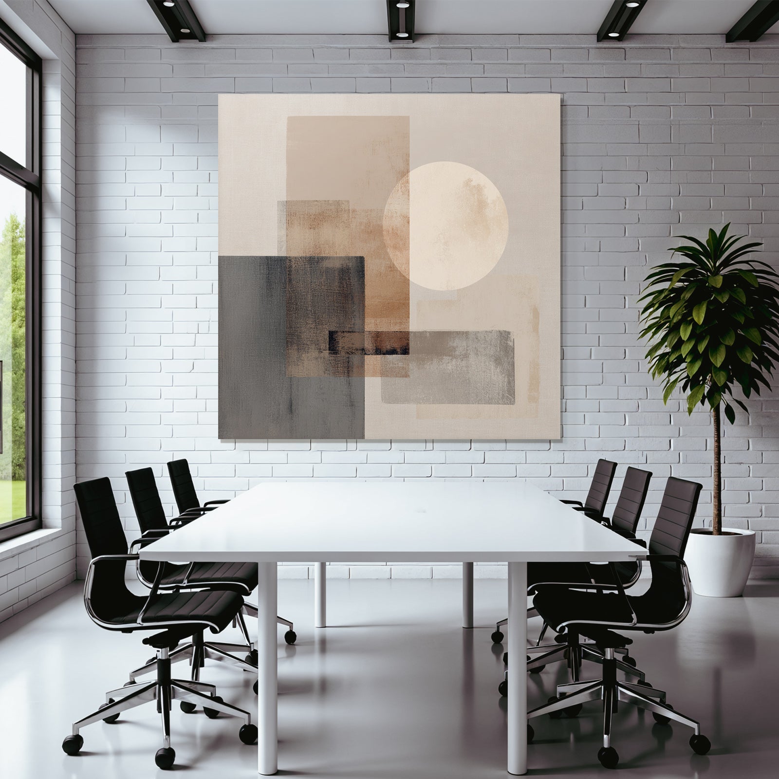 Geometrische Formen Kreis Abstrakt Erdtoene