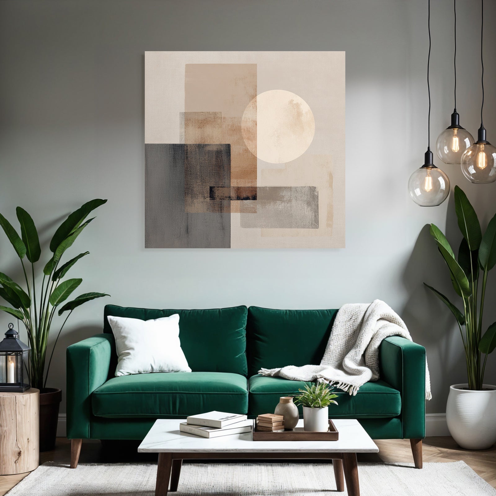 Geometrische Formen Kreis Abstrakt Erdtoene