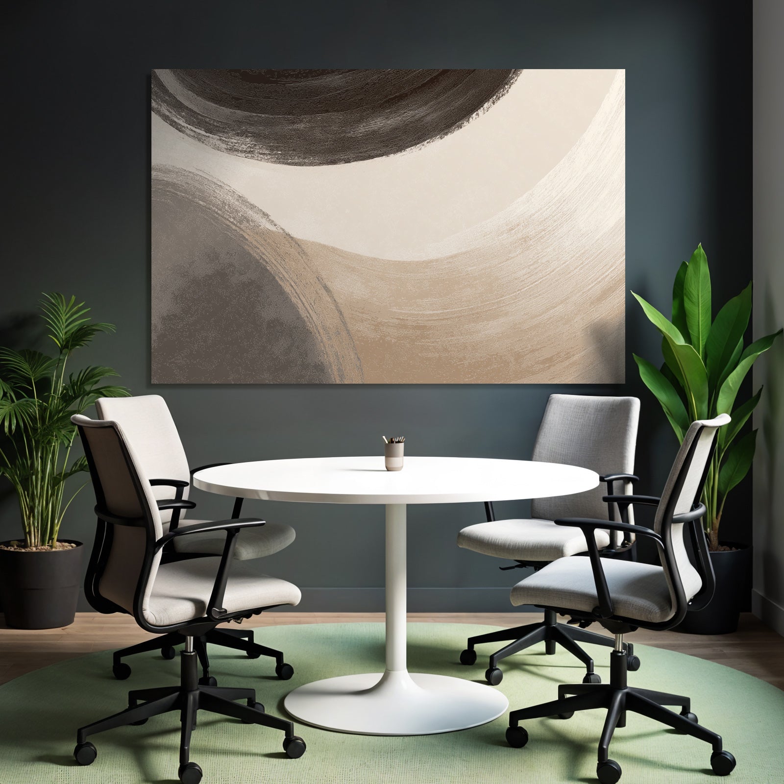 Abstract Artwork Circular Shapes Blended Colors