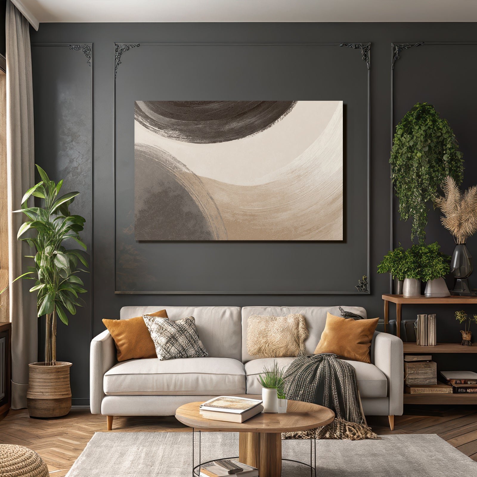 Abstract Artwork Circular Shapes Blended Colors