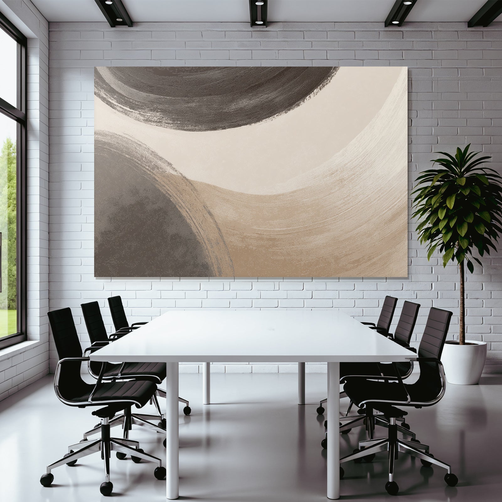 Abstract Artwork Circular Shapes Blended Colors