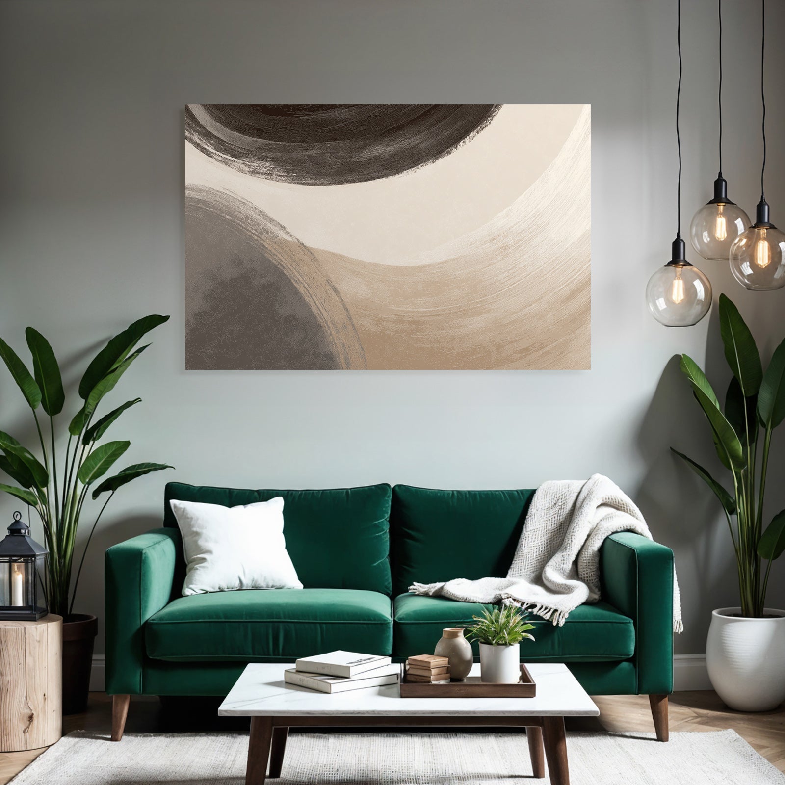 Abstract Artwork Circular Shapes Blended Colors