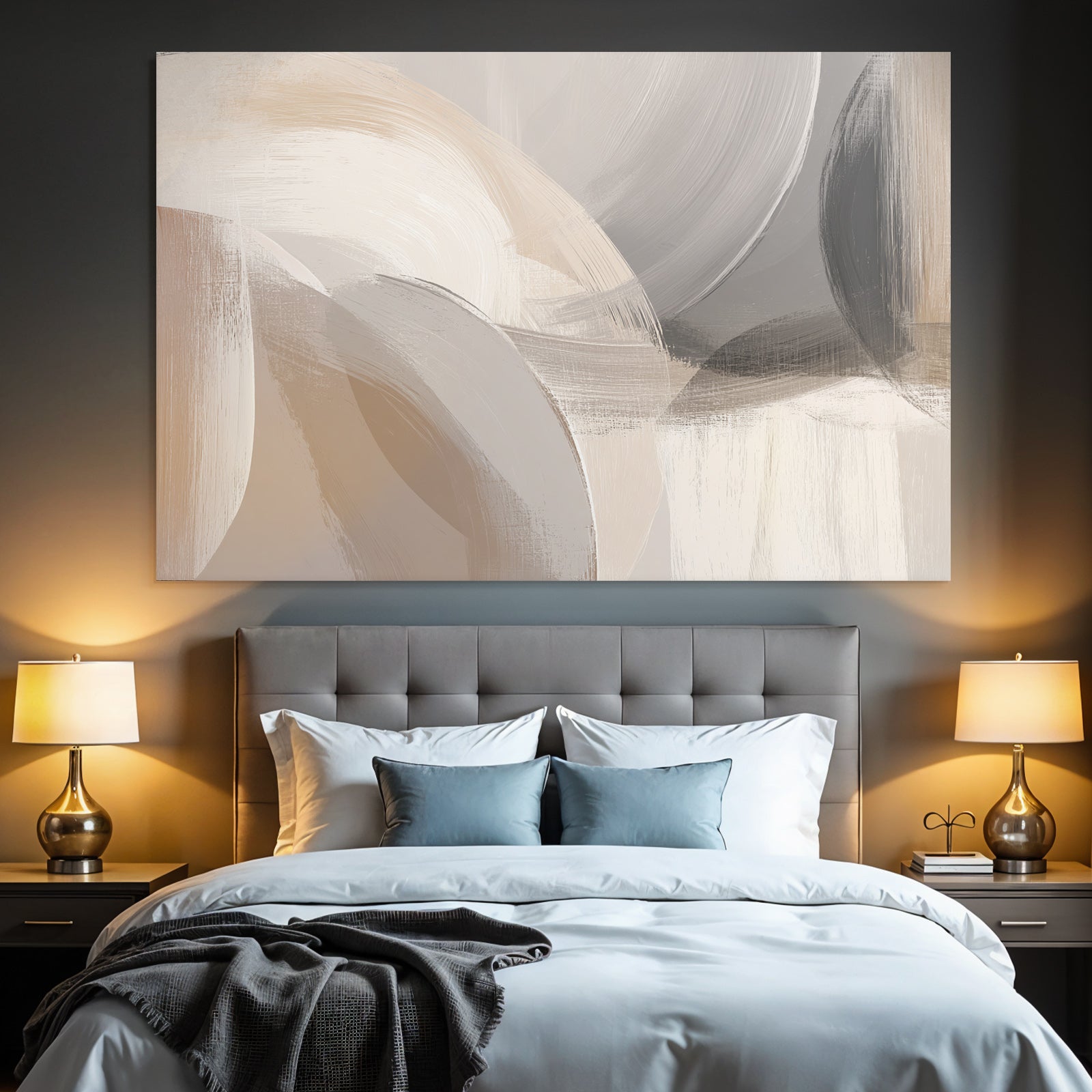 Abstract Artwork Soft Colors Circular Shapes