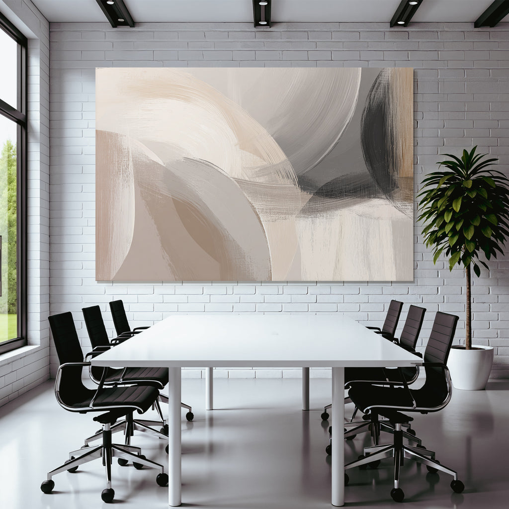 Abstract Artwork Soft Colors Circular Shapes