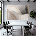 Abstract Artwork Soft Colors Circular Shapes