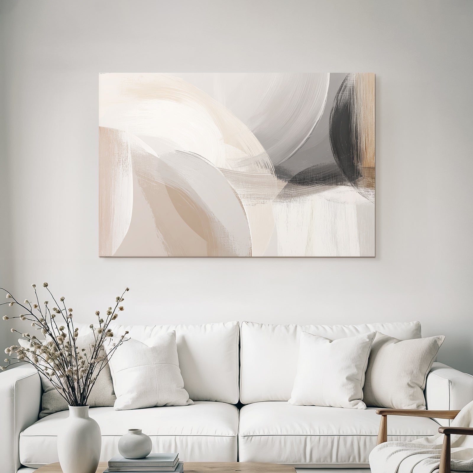 Abstract Artwork Soft Colors Circular Shapes