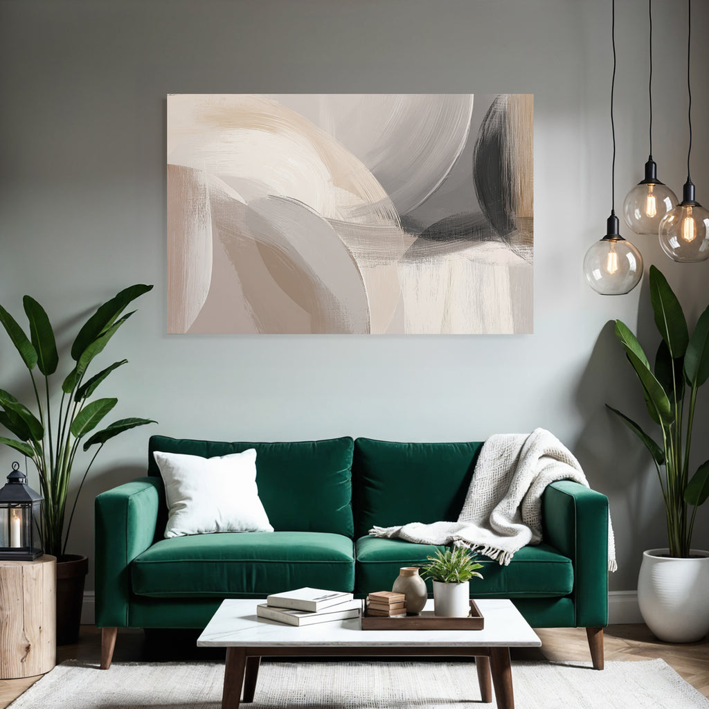 Abstract Artwork Soft Colors Circular Shapes