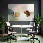 Abstract Circular Shapes Soft Colors