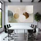 Abstract Circular Shapes Soft Colors
