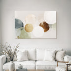 Abstract Circular Shapes Soft Colors