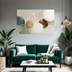 Abstract Circular Shapes Soft Colors