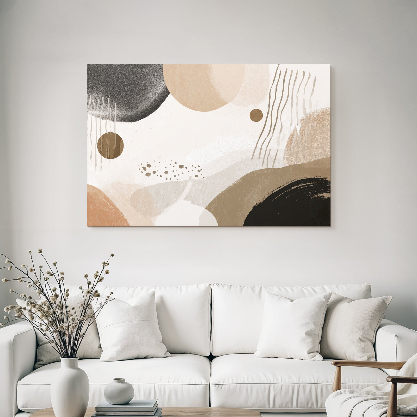 Abstract Design Earthy Tones Shapes Colors