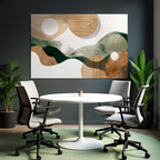 Abstract Design Organic Shapes Earthy Colors Nature Minimalism