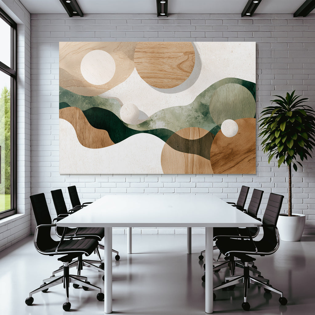 Abstract Design Organic Shapes Earthy Colors Nature Minimalism