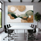 Abstract Design Organic Shapes Earthy Colors Nature Minimalism