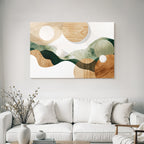 Abstract Design Organic Shapes Earthy Colors Nature Minimalism