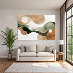 Abstract Design Organic Shapes Earthy Colors Nature Minimalism