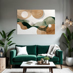 Abstract Design Organic Shapes Earthy Colors Nature Minimalism